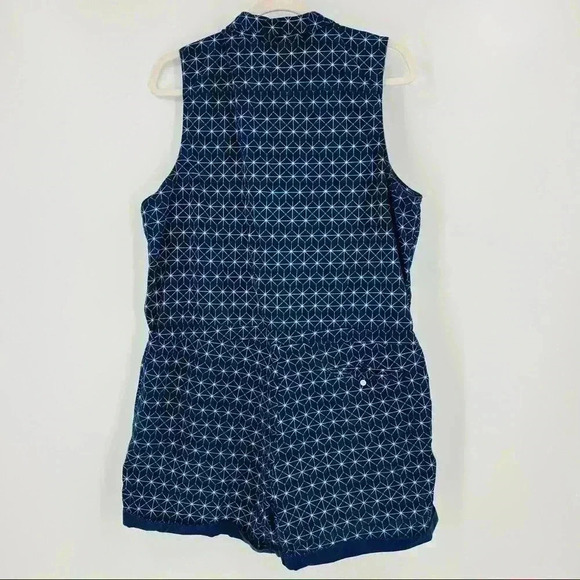 Levi’s Navy/White‎ Shorts Romper With Pockets Size XL - Picture 10 of 14